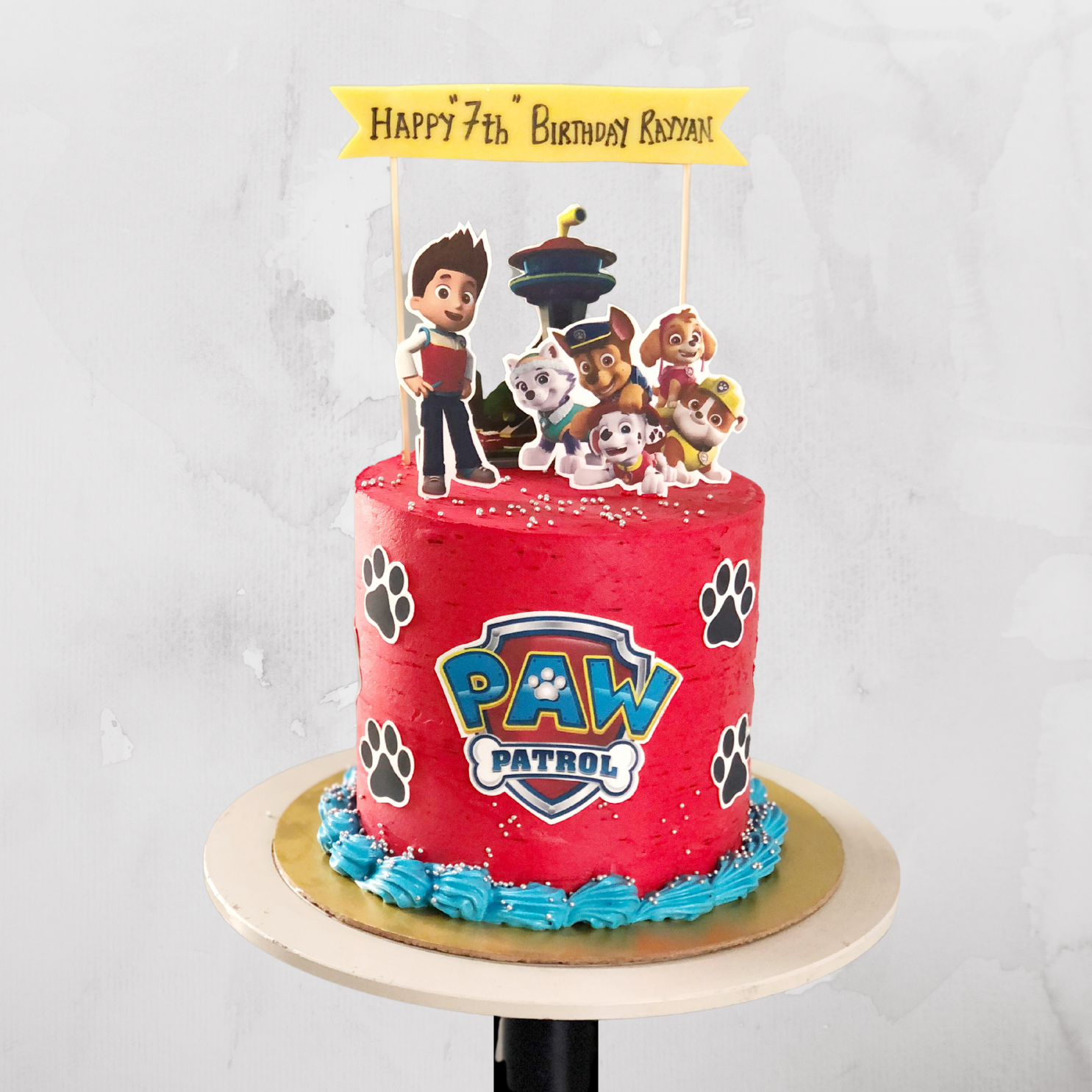 Paw Patrol Theme Birthday Cake